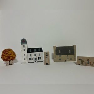 Vintage Cat’s Meow 1983-1999 Lot 6 Buildings 3 Accessories